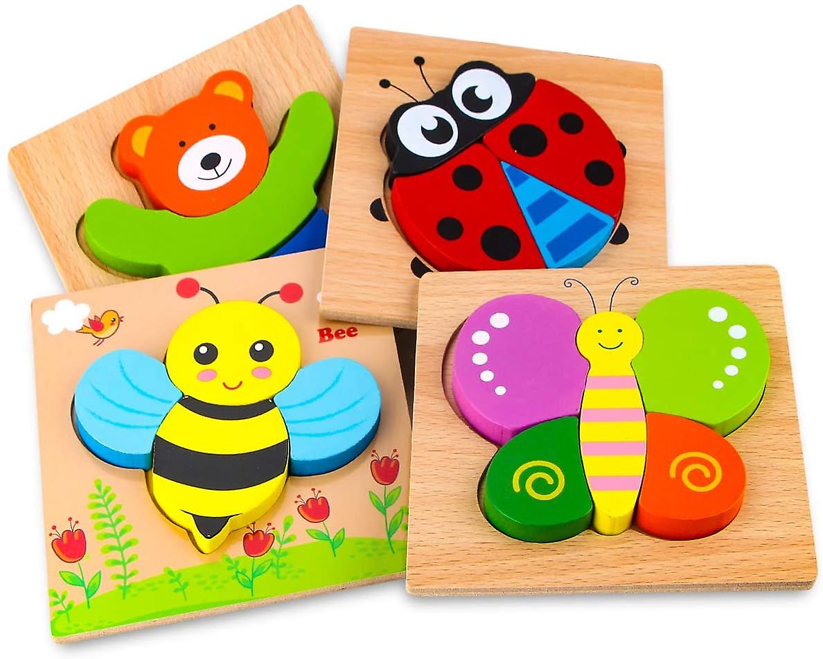 AnimalShapes Puzzle™ – Montessori-Inspired Wooden Puzzle