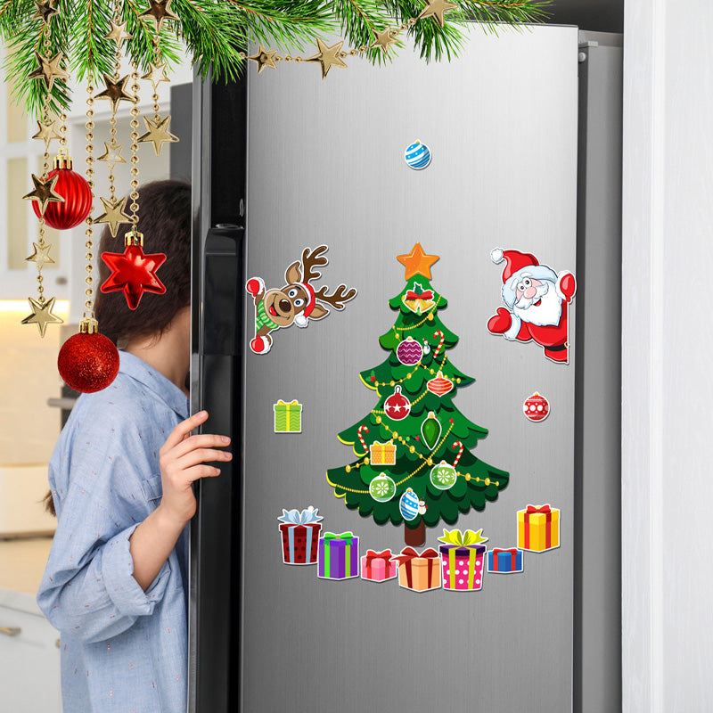 FestiveFridge Fun™ – Magnetic Christmas Decorations