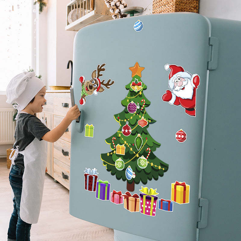 FestiveFridge Fun™ – Magnetic Christmas Decorations