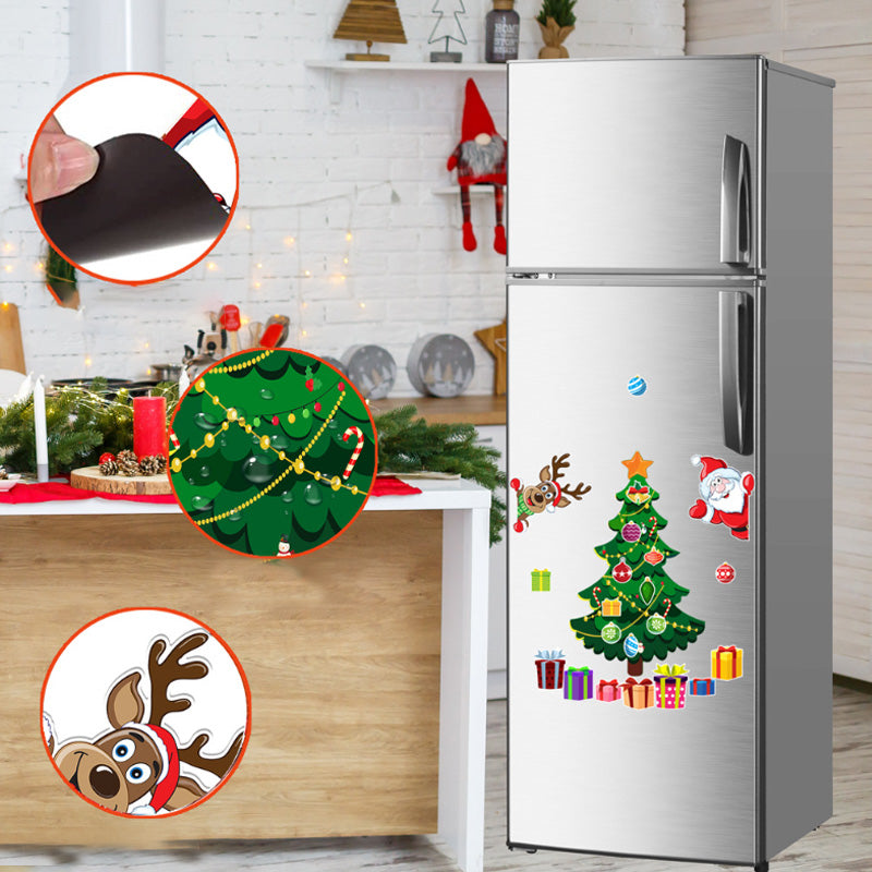 FestiveFridge Fun™ – Magnetic Christmas Decorations