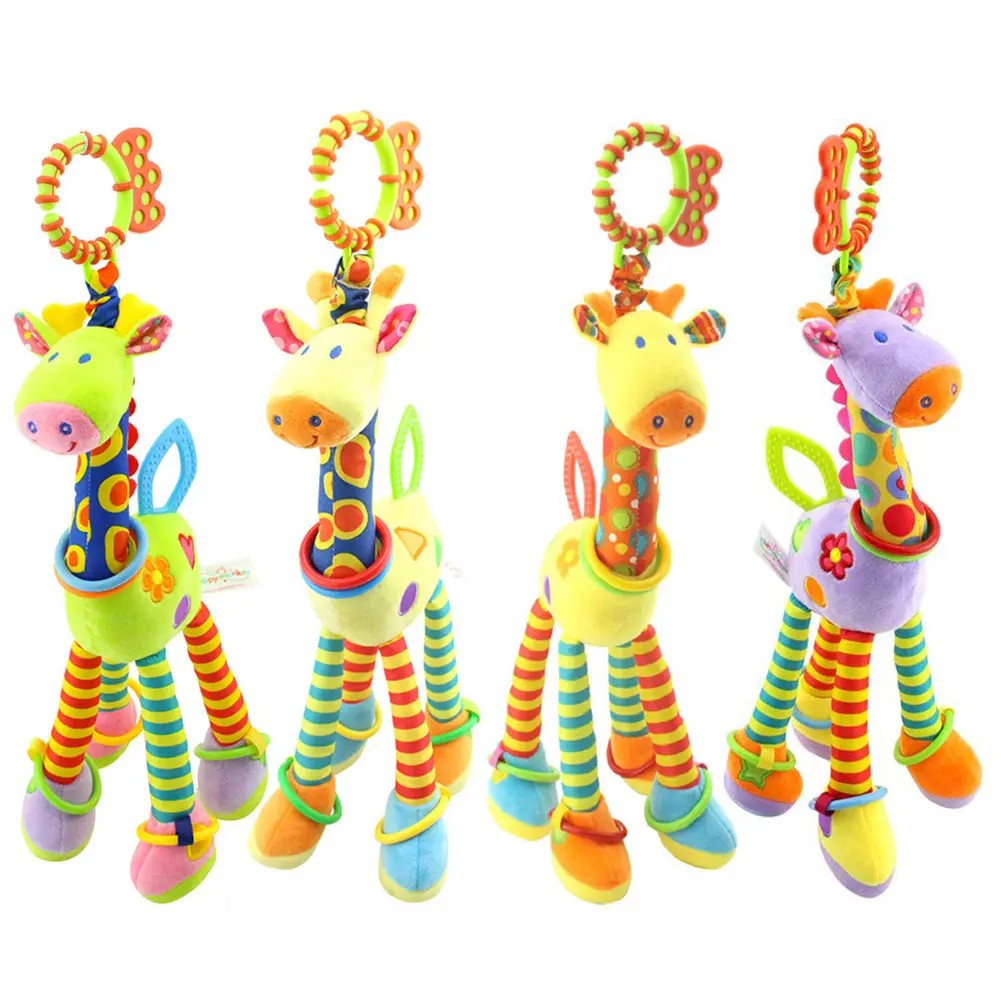 Plush Rattle Giraffe