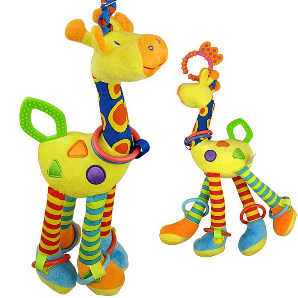 Plush Rattle Giraffe