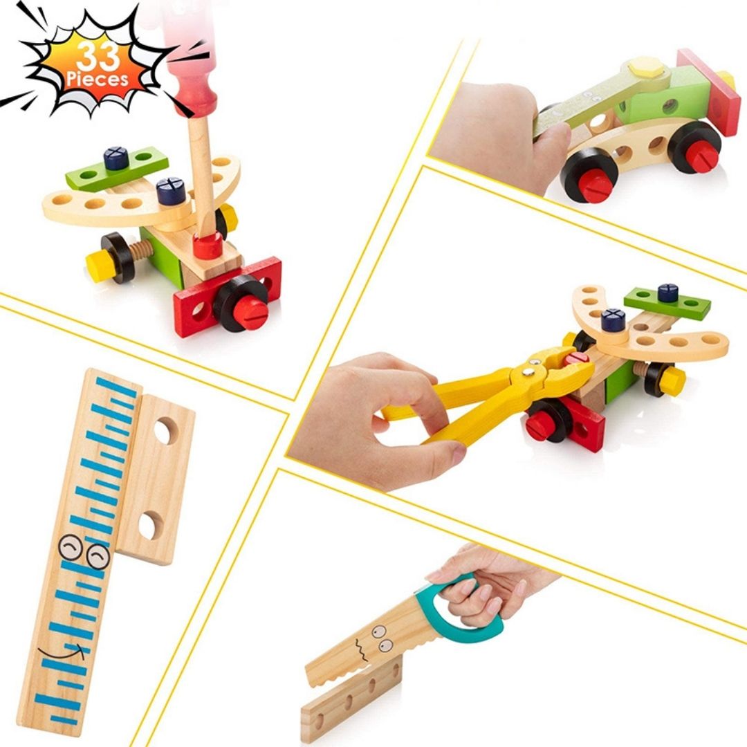 KidBuilder™ – Wooden Tool Kit