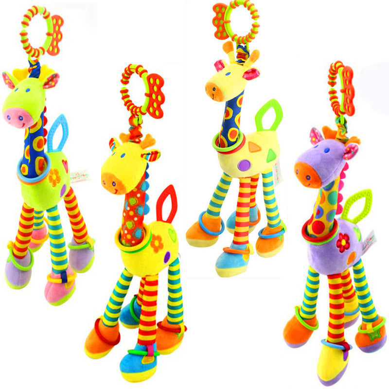 Plush Rattle Giraffe